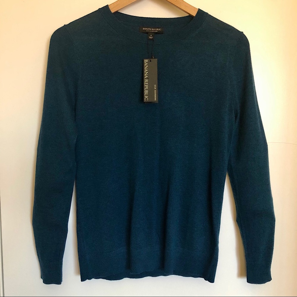 Banana Republic Silk Cashmere Crewneck Sweater